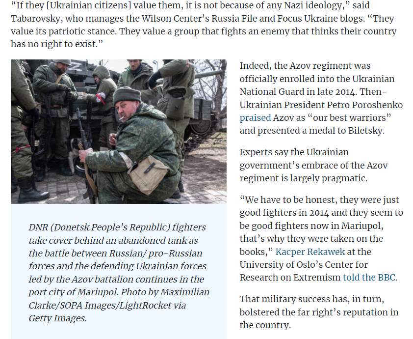 Rebuttal to the Claim That Putin Invaded to "De-Nazify" Ukraine