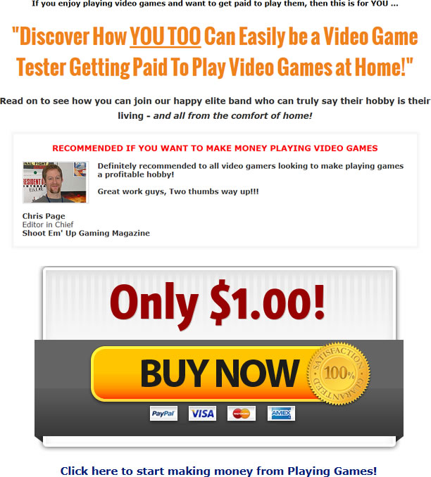 Make Money Playing Video Games